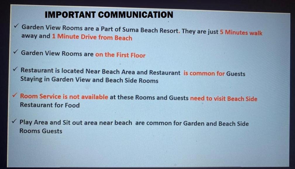 Suma Beach Resort Dāpoli Eksteriør billede